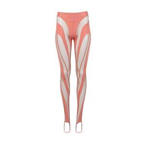 MUGLER MESH LEGGINGS (CORAL)